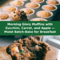 Morning Glory Muffins with Zucchini, Carrot, and Apple — Moist Batch-Bake for Breakfast Pinterest recipe pin