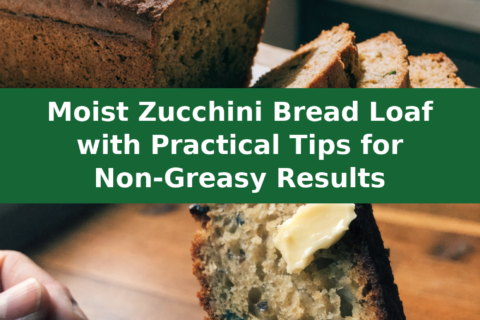 Moist Zucchini Bread Loaf with Practical Tips for Non-Greasy Results Pinterest recipe pin